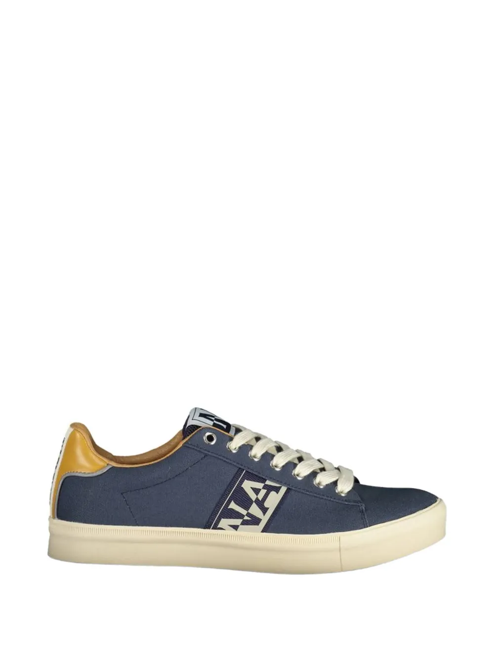 Napapijri logo-print canvas sneakers - Blu