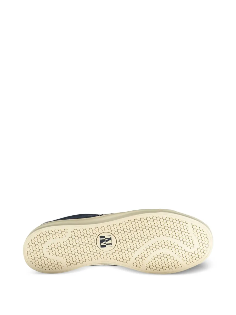 Napapijri logo-print canvas sneakers Blauw