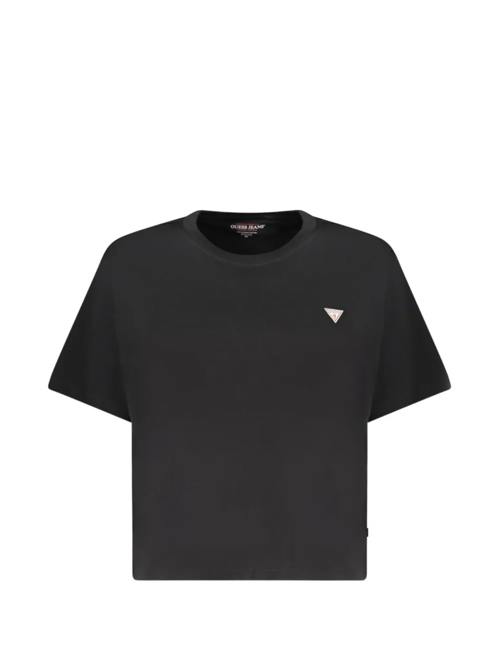 GUESS USA logo-patch cotton T-shirt - Nero