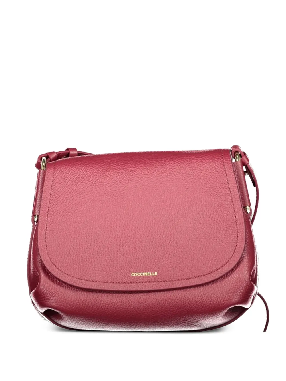 Coccinelle small Rebekka pebbled leather cross body bag - Rosso