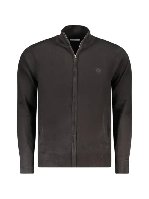 North Sails zip-up logo-patch cardigan