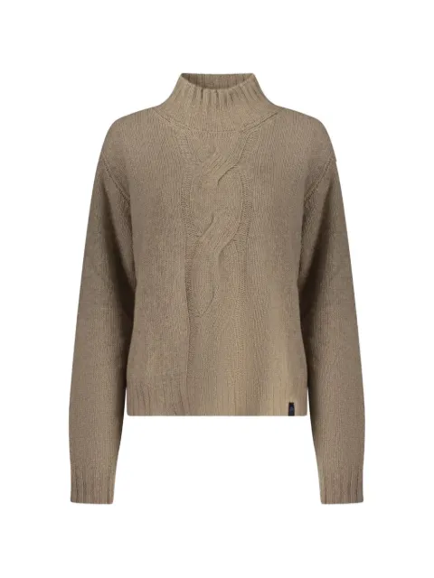 North Sails cable-knit high-neck sweater