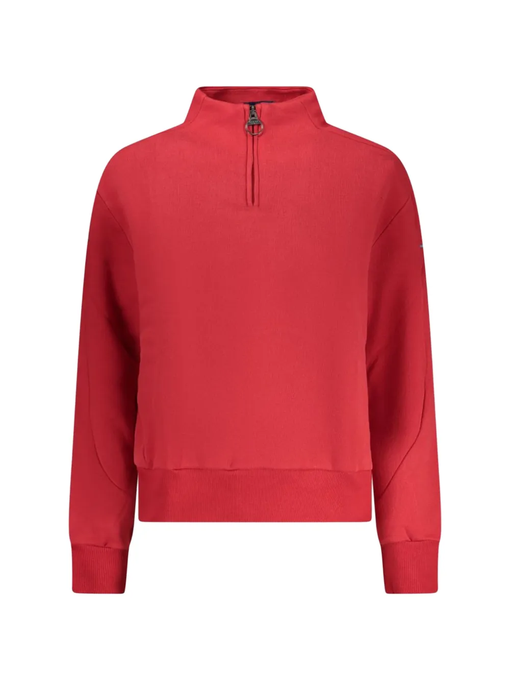 North Sails Quarter-zip Cotton Sweater In Red
