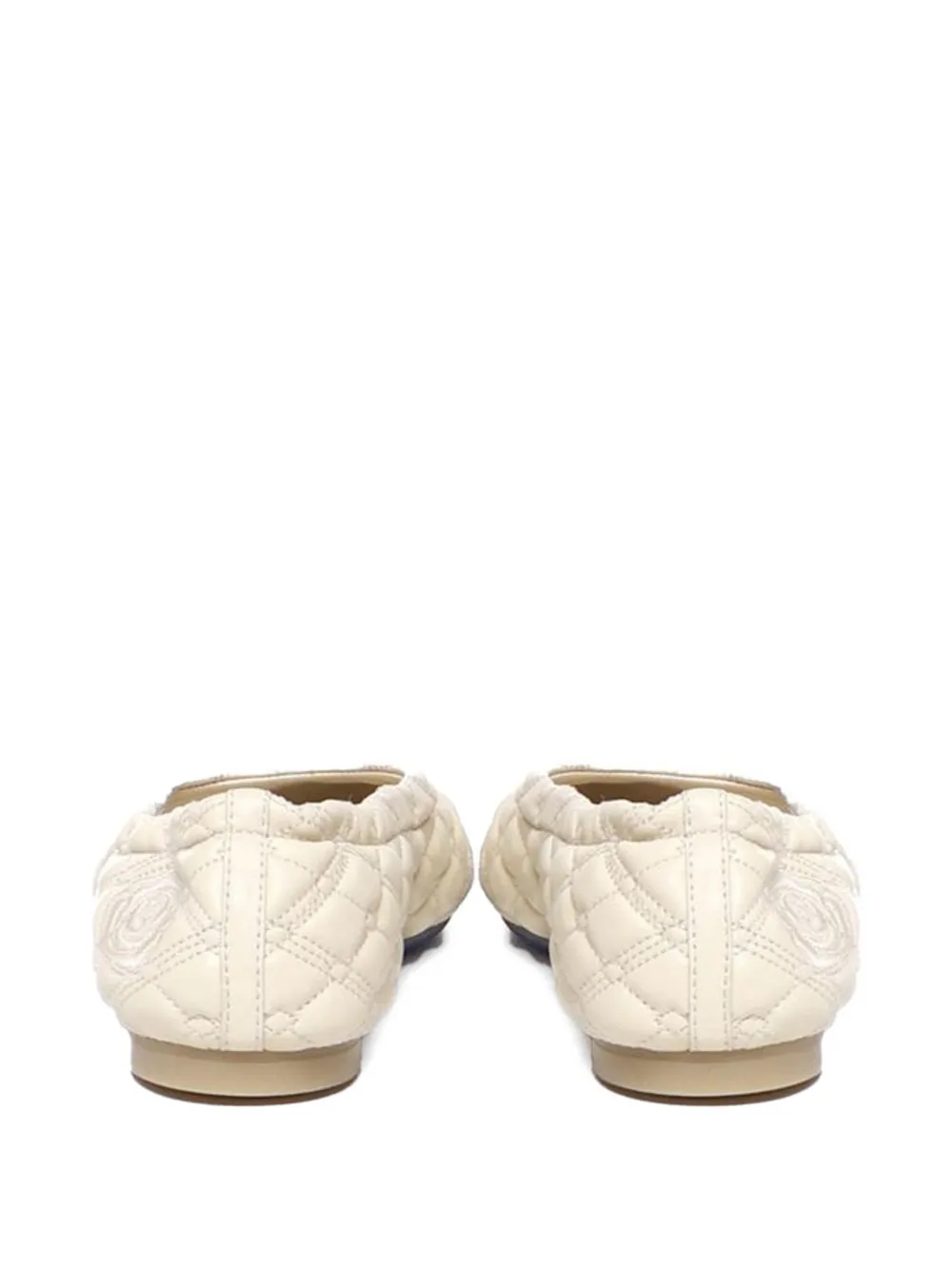 Burberry quilted leather ballet flats Beige