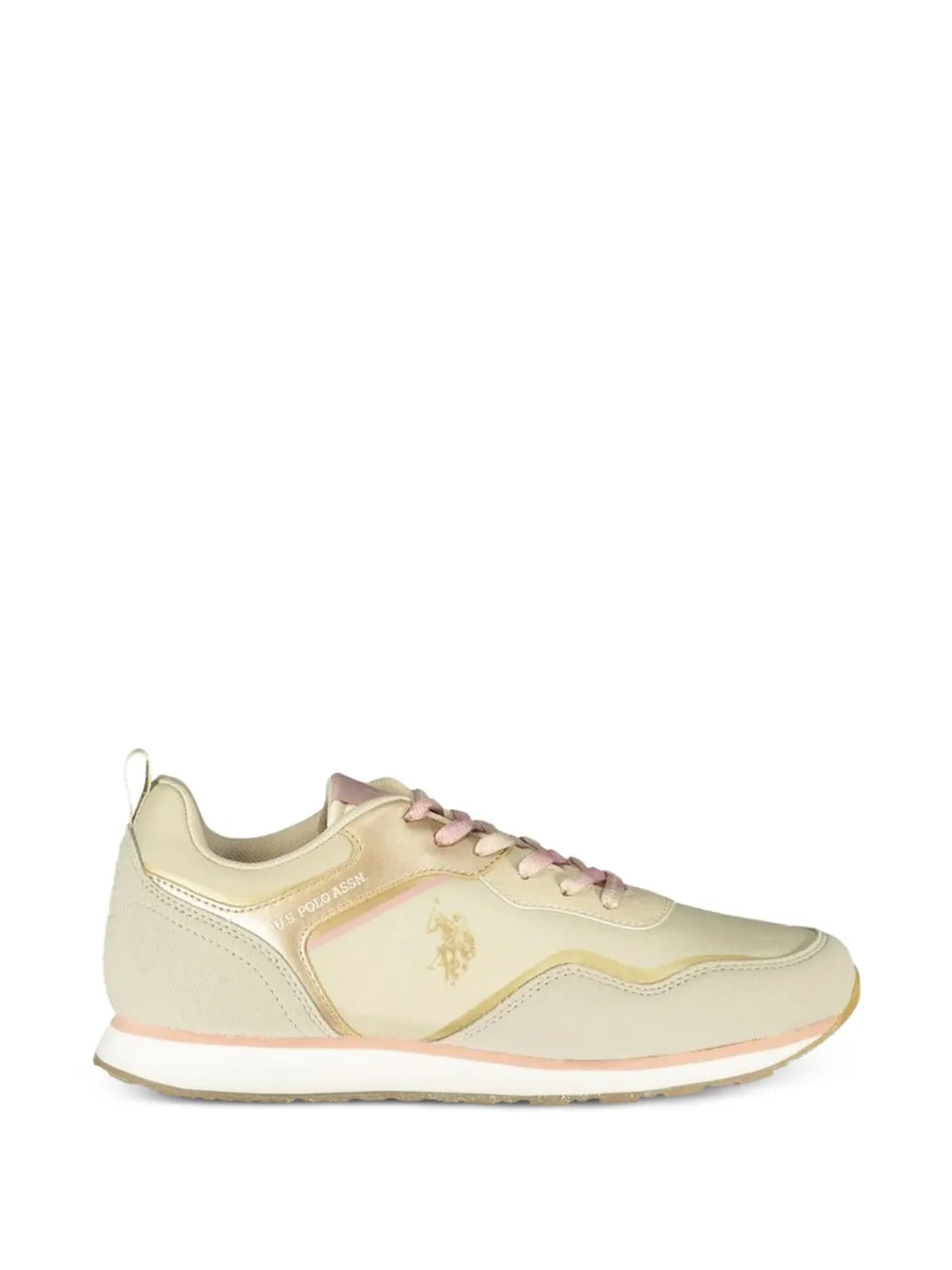 Polo Ralph Lauren logo-print lace-up sneakers Blauw