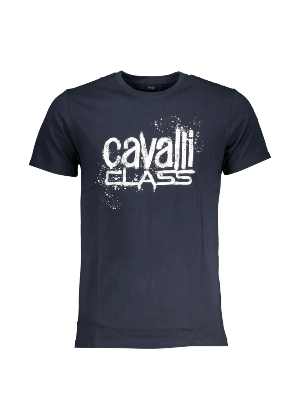 Cavalli Class logo-print crew-neck T-shirt - Blu