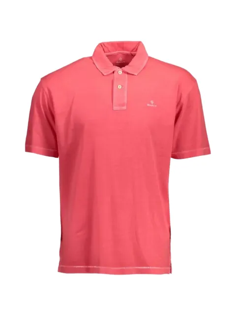 Gant 로고 자수 반소매 폴로 셔츠