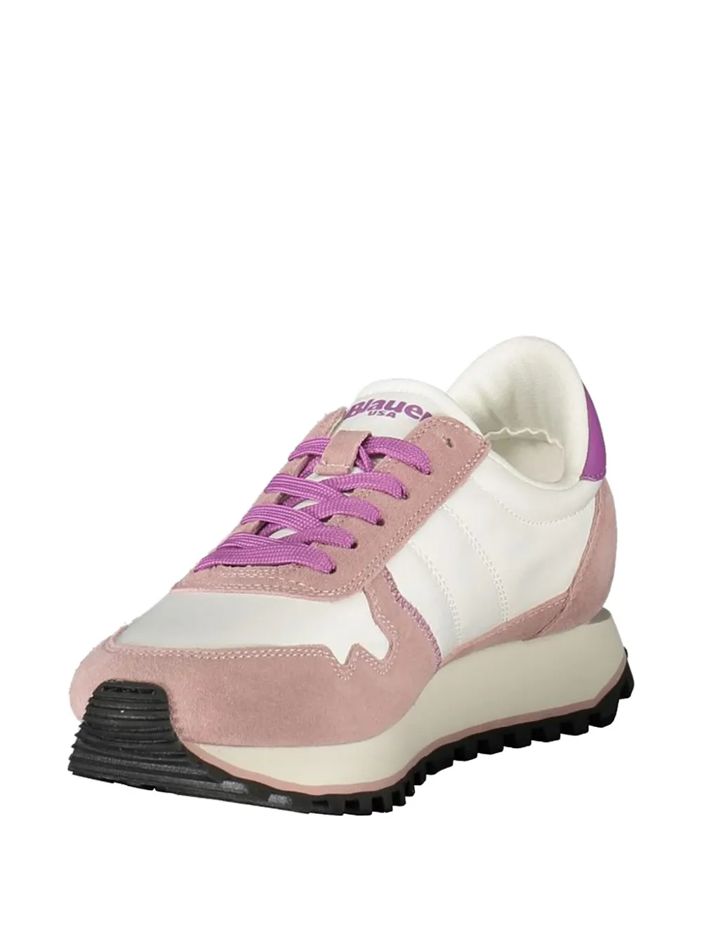 Blauer glitter-detail sneakers Roze