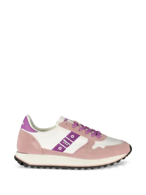 Blauer glitter-detail sneakers