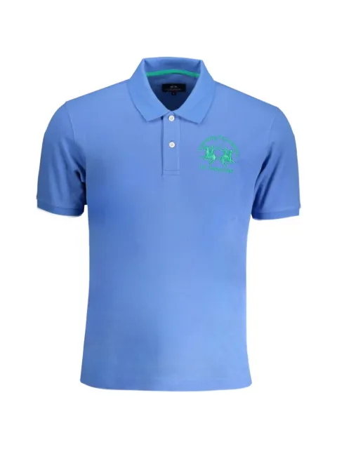 La Martina logo-embroidered cotton polo shirt
