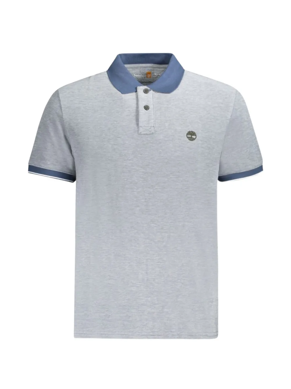 Timberland logo-embroidered short-sleeve polo shirt - Grigio