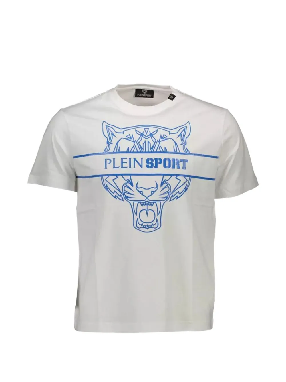 Plein Sport tiger-print cotton t-shirt - Bianco