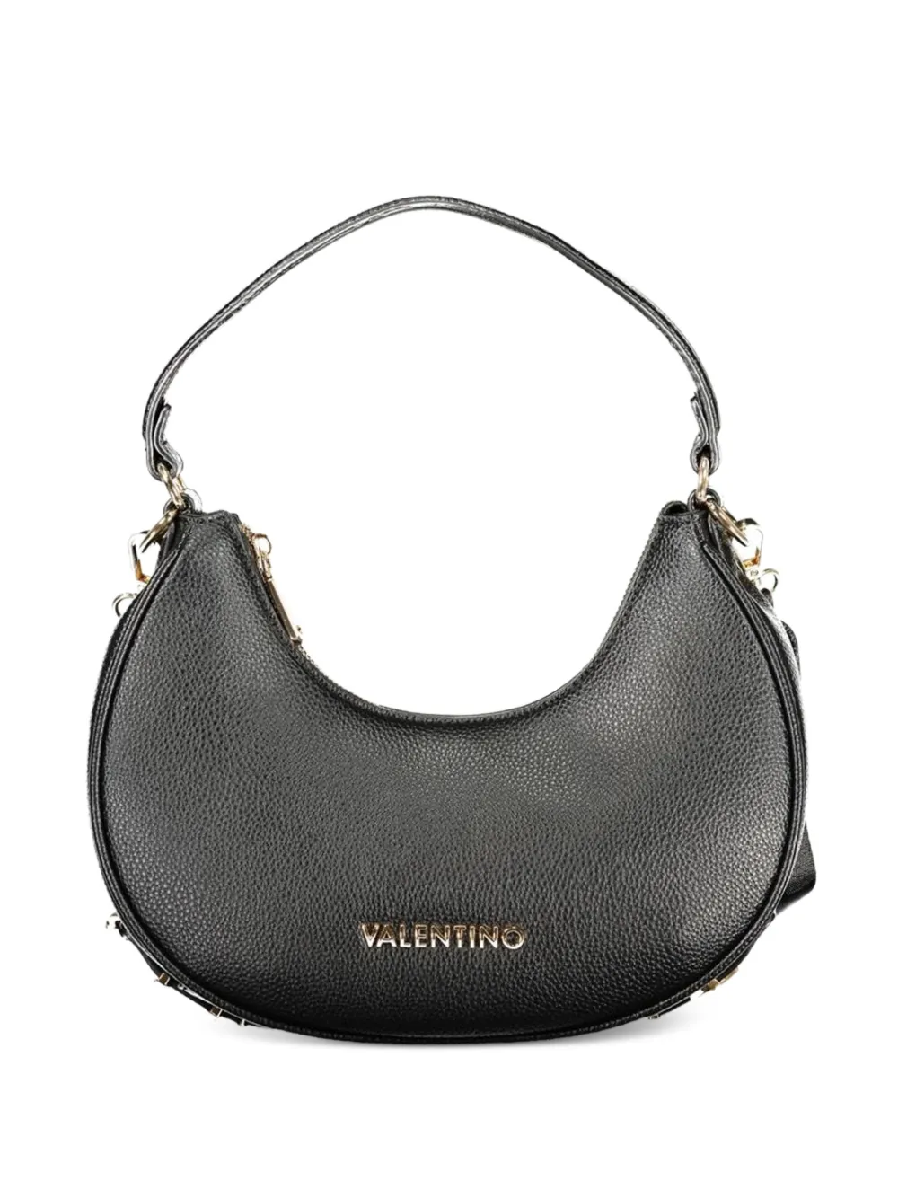 MARIO VALENTINO Shelby pebbled-texture logo-detail tote bag - Nero
