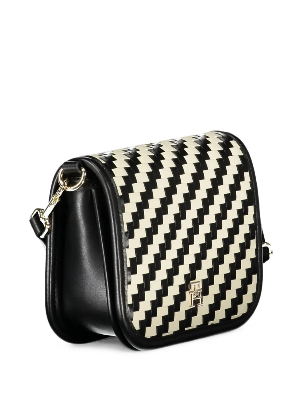 Tommy Hilfiger Julia check-pattern shoulder bag Zwart