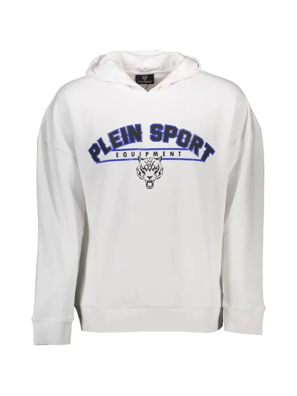 Plein Sport logo-print hoodie - Bianco