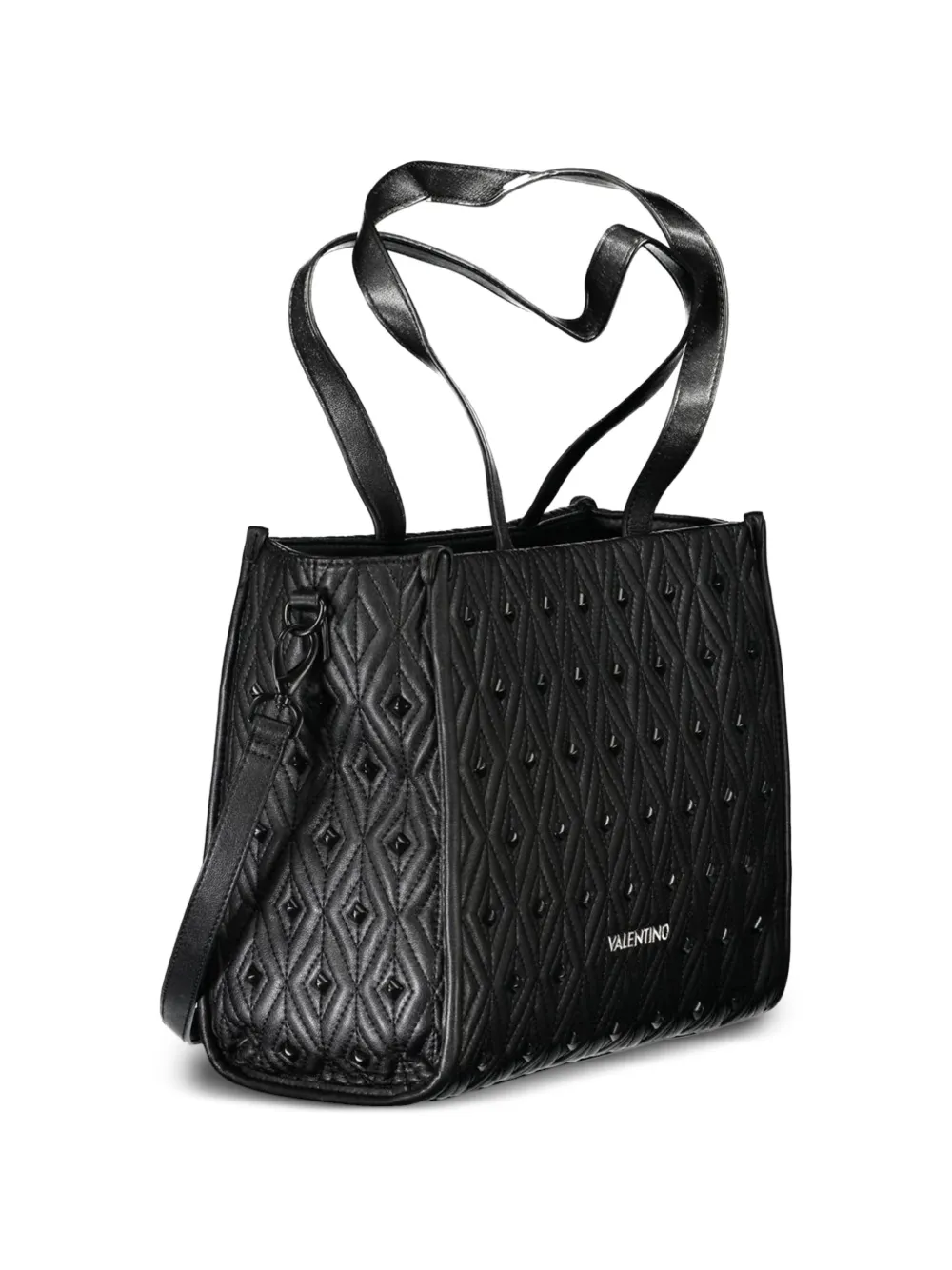 MARIO VALENTINO Gewatteerde shopper Zwart