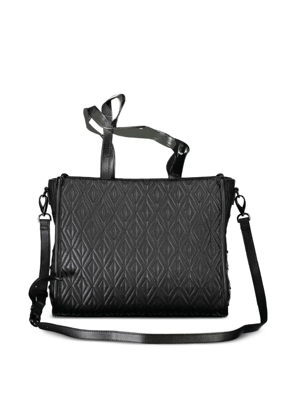 MARIO VALENTINO Gewatteerde shopper Zwart