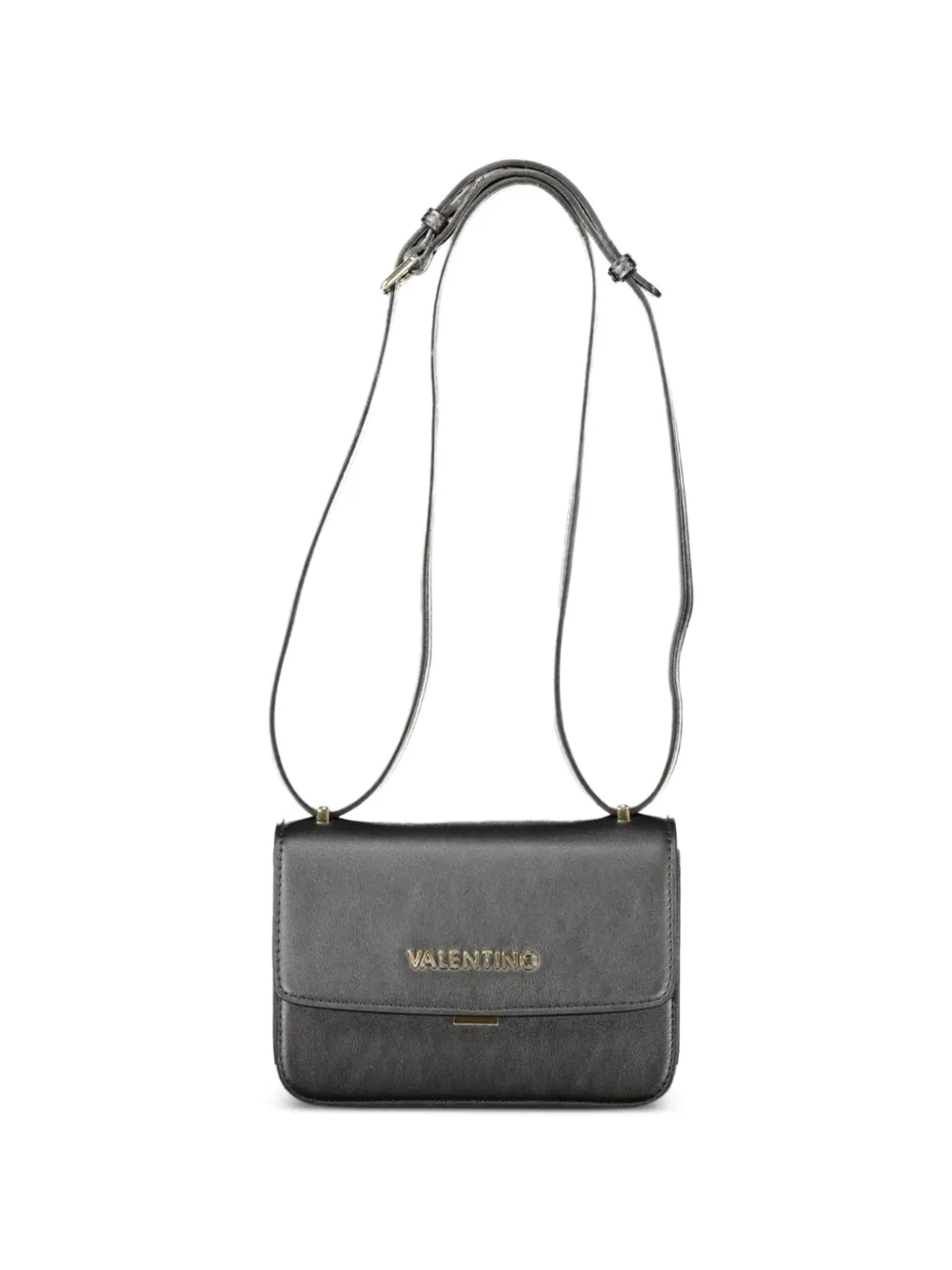 MARIO VALENTINO logo-lettering flap tote bag - Nero