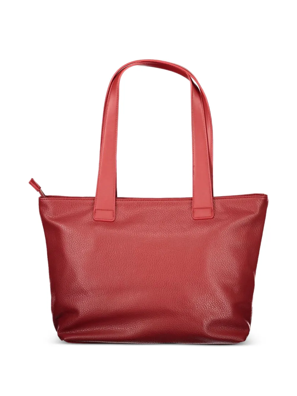MARIO VALENTINO Shopper met logo en bewerkte textuur Rood