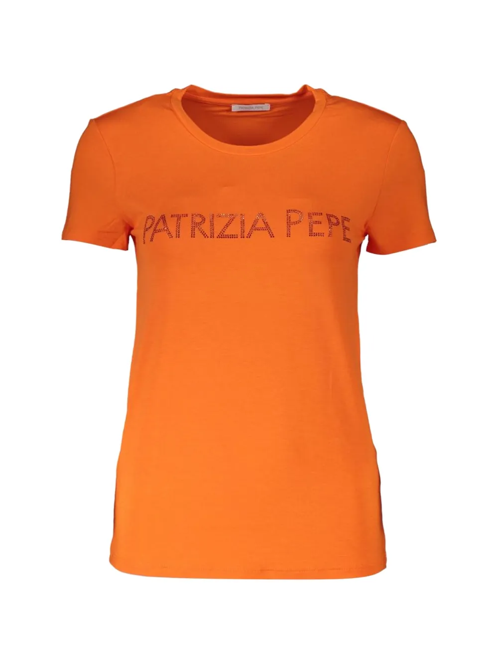 Patrizia Pepe crystal-embellished T-shirt - Arancione