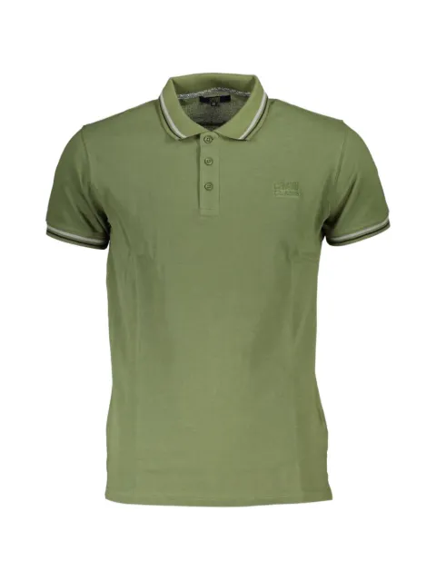 Cavalli Class logo-embroidered polo shirt