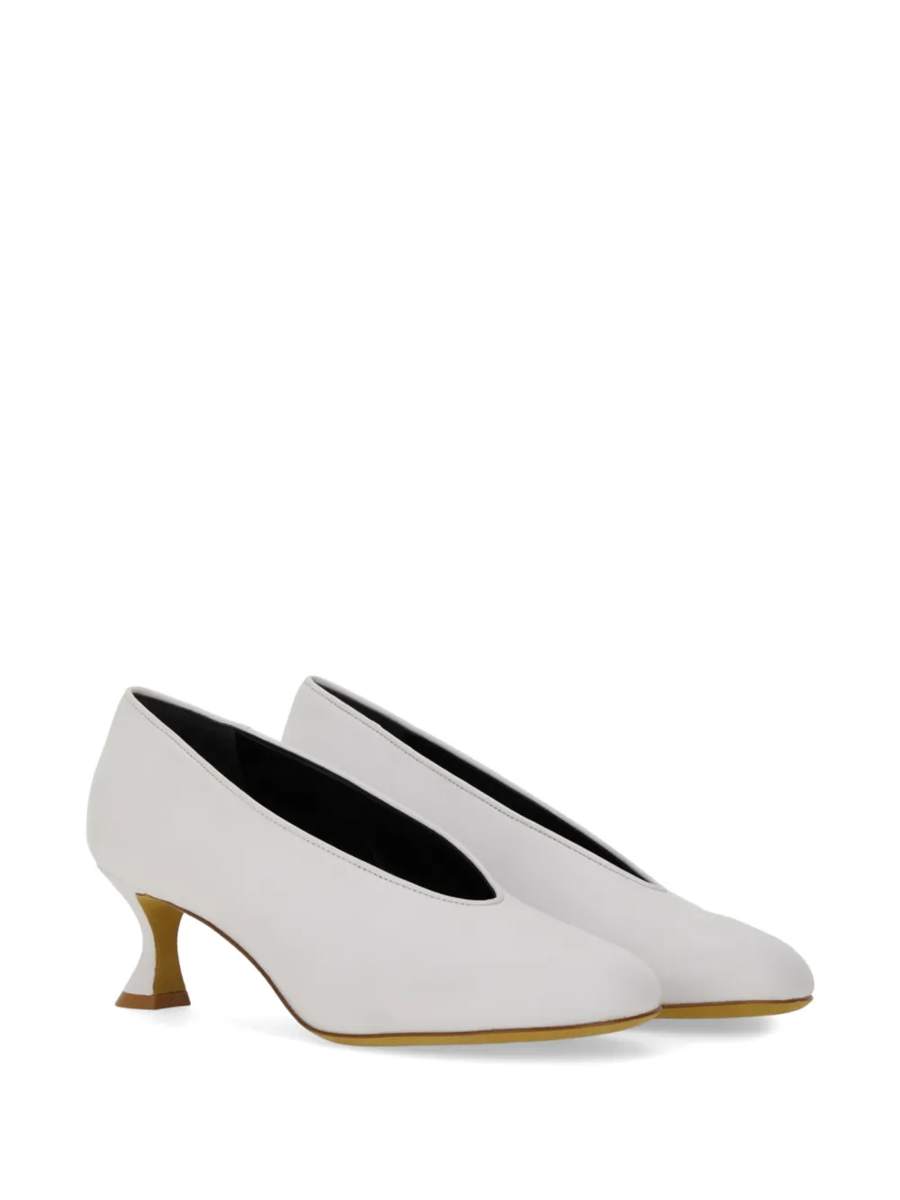 Moschino round-toe pumps Wit