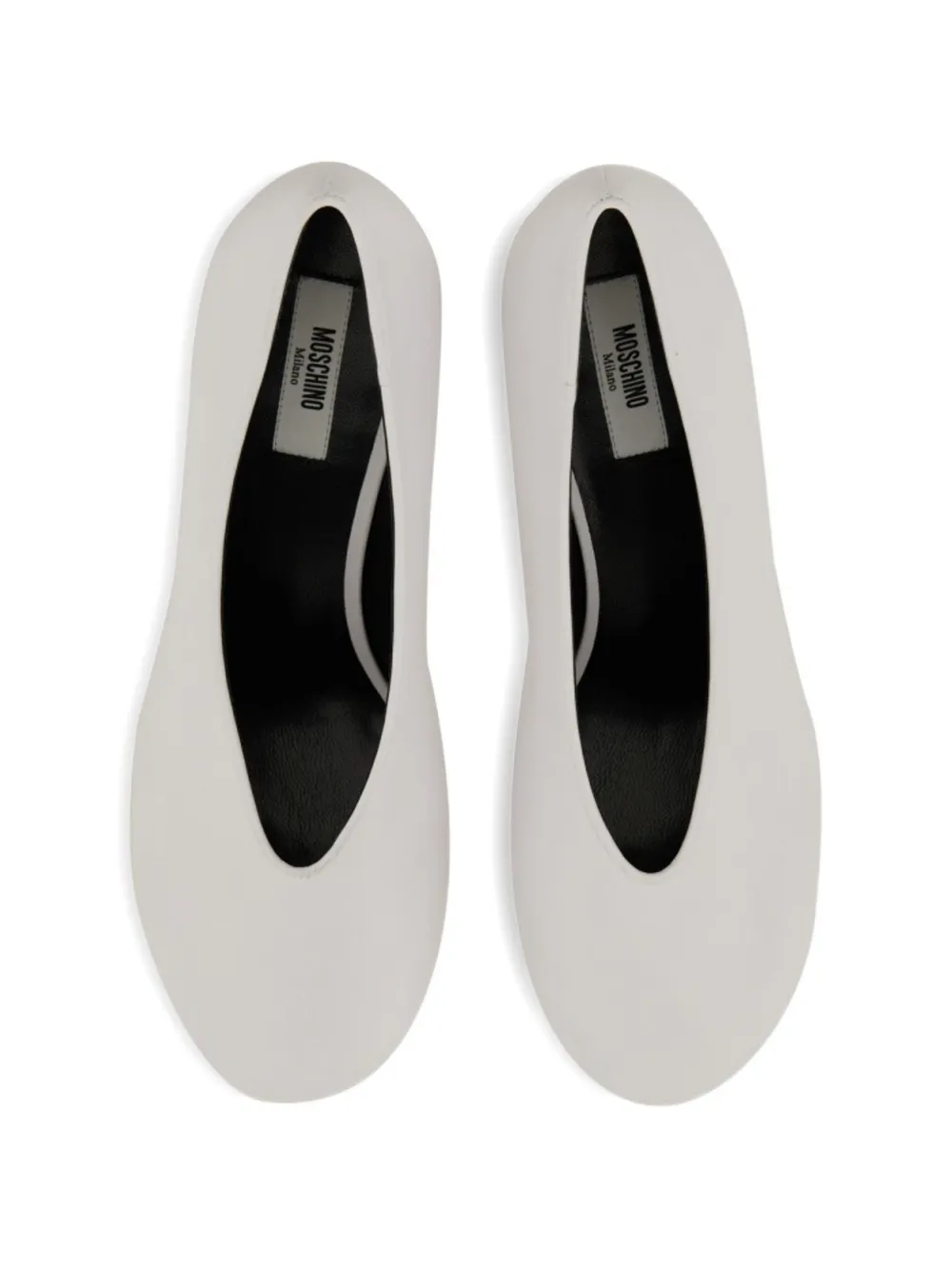 Moschino round-toe pumps Wit