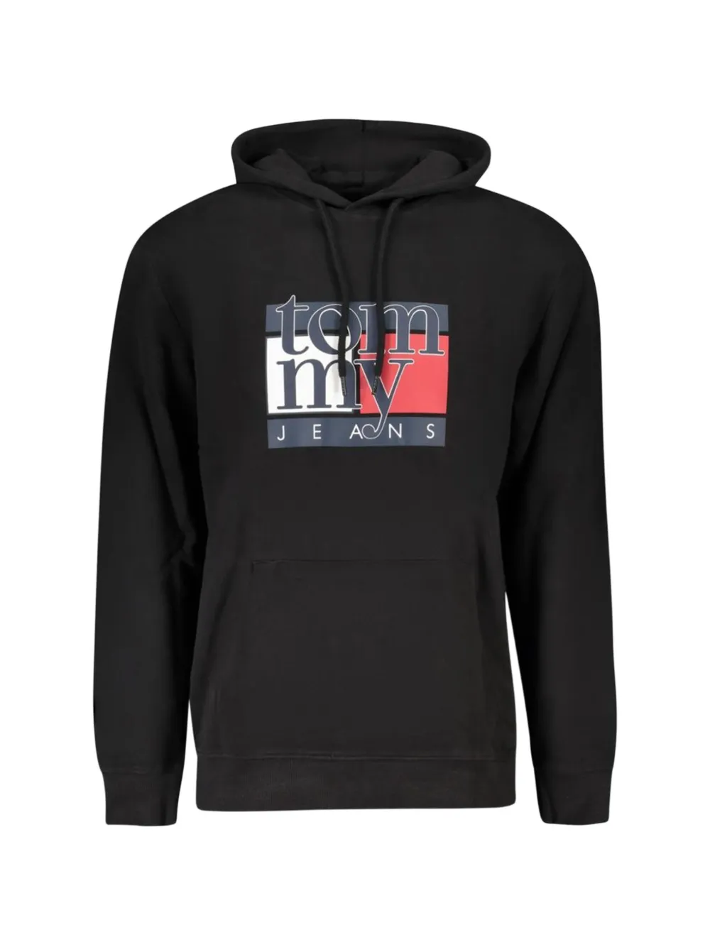Tommy Hilfiger logo-print hoodie - Schwarz