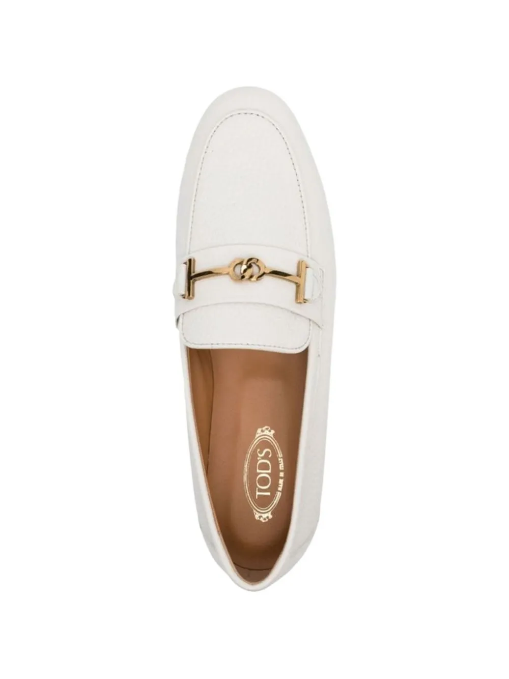 Tod's buckled detail loafers Wit