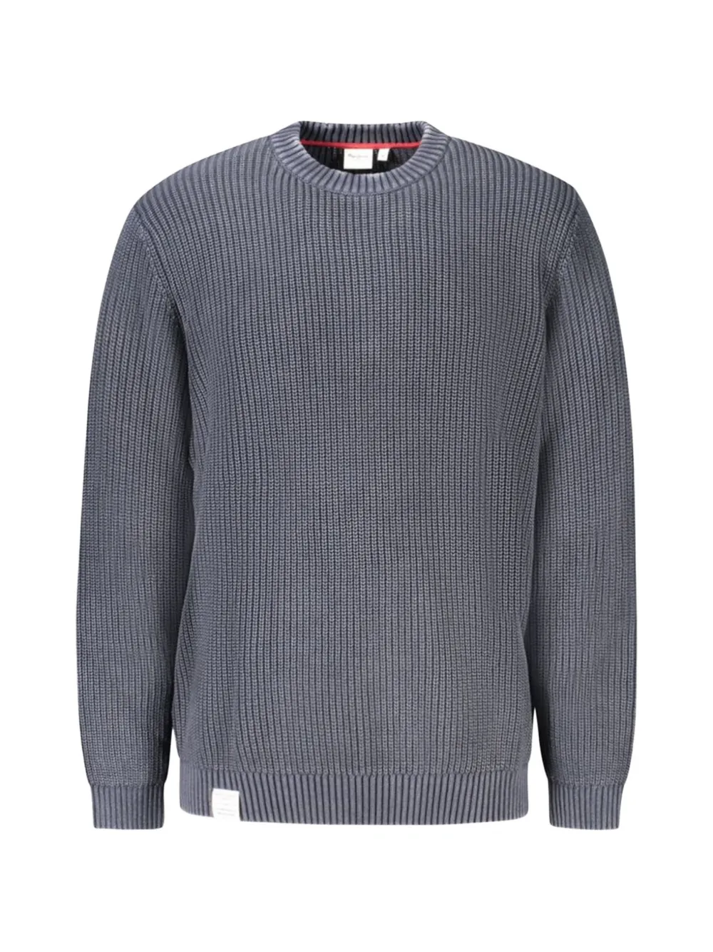 Pepe Jeans ribbed-knit crew-neck sweater - Blau