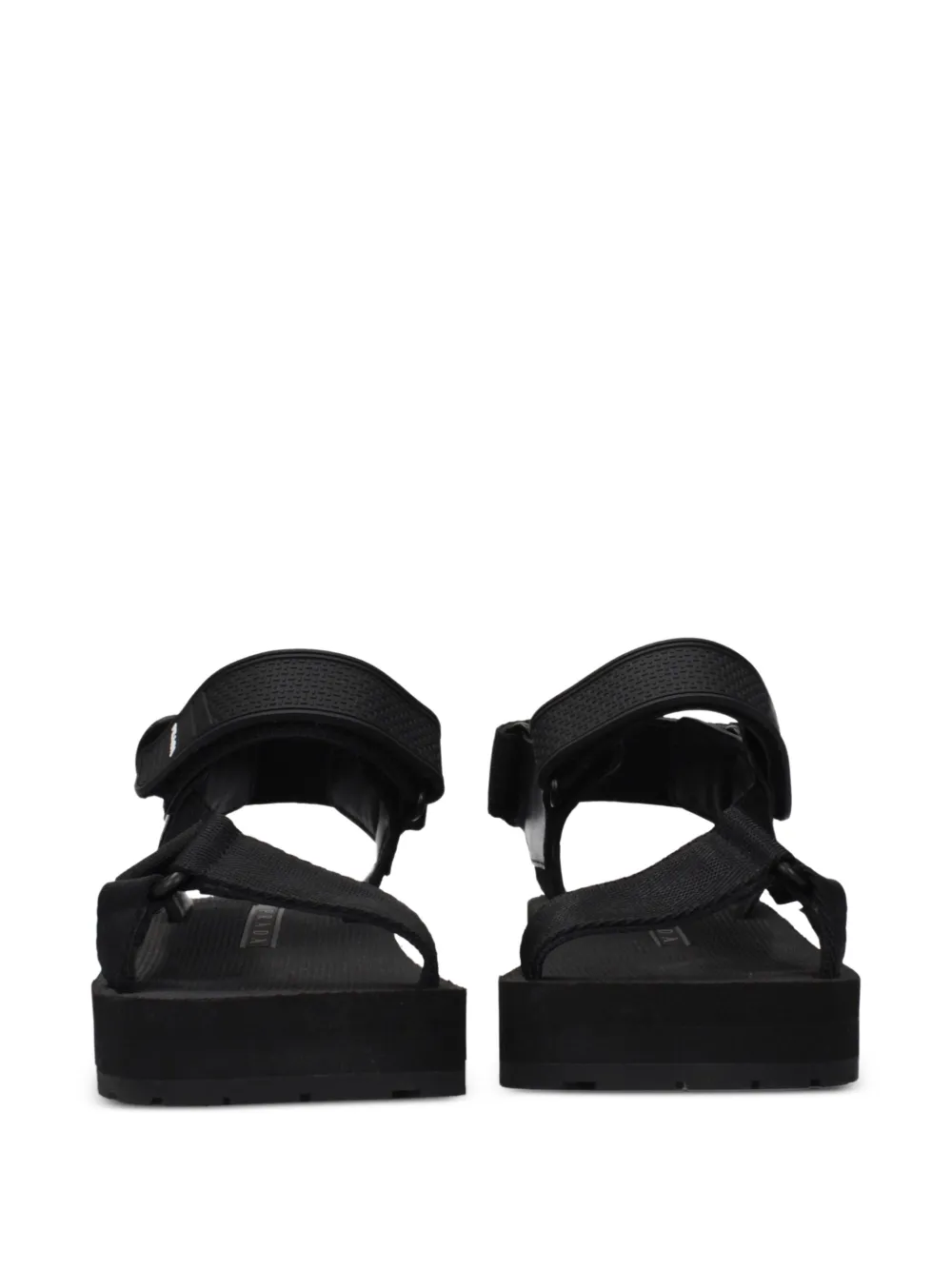 Prada touch-strap platform sandals Zwart