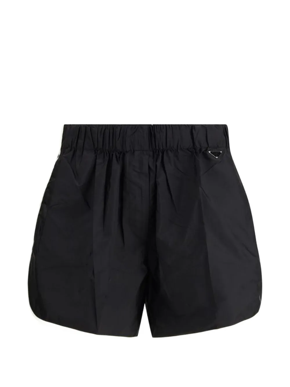 Prada logo-detail shorts - Nero
