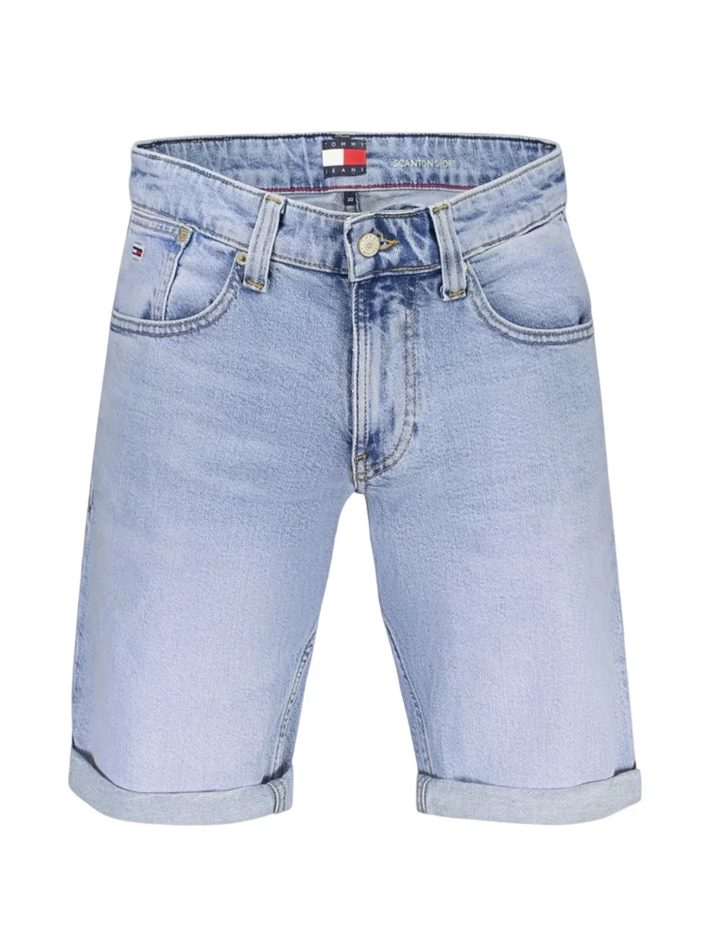 Tommy Hilfiger cuffed denim shorts - Blau