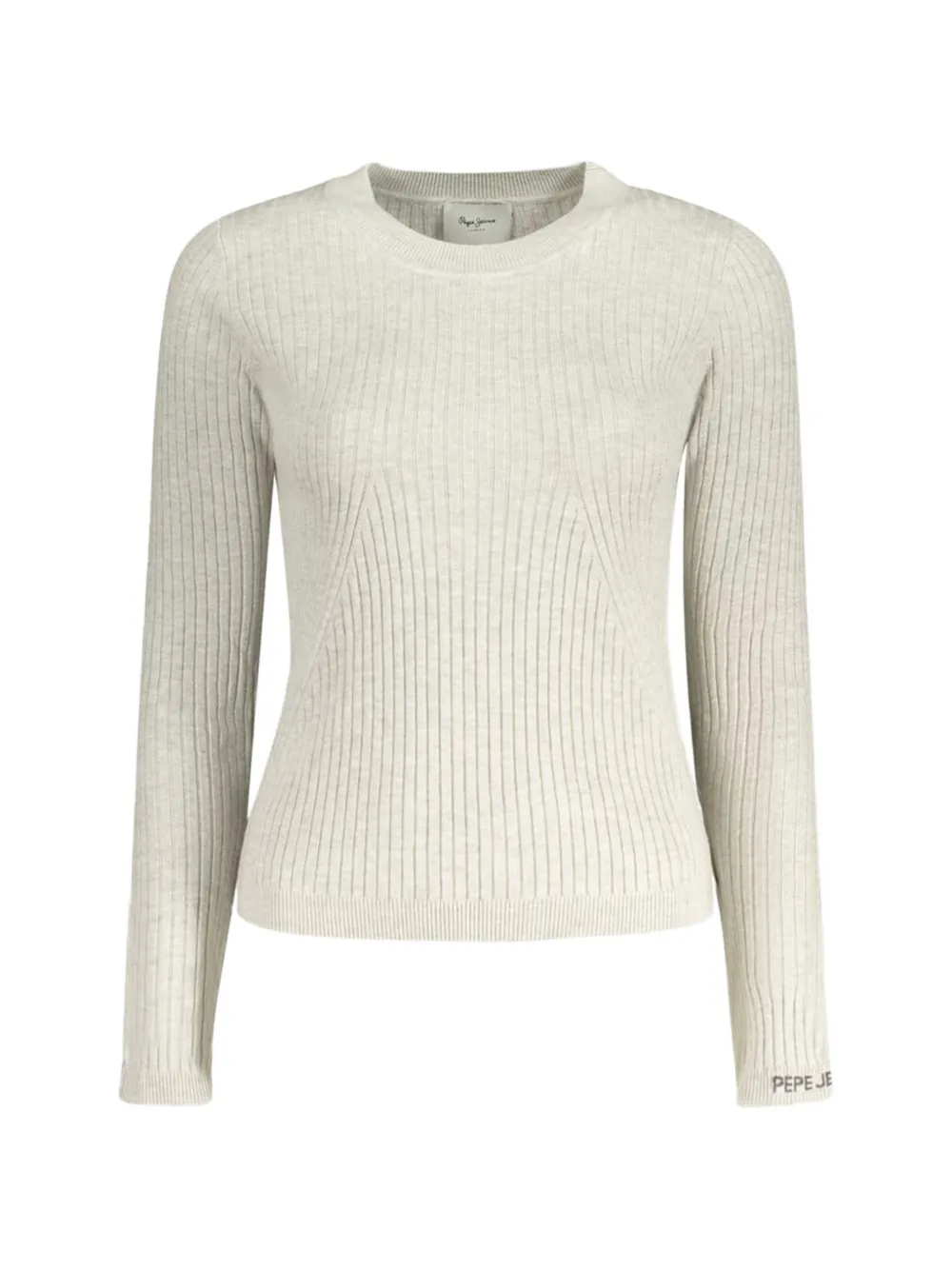 Pepe Jeans Carla Crew-neck Sweater In Neutral