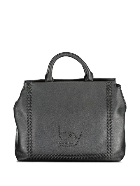 byblos stud-embellished logo-detail tote bag