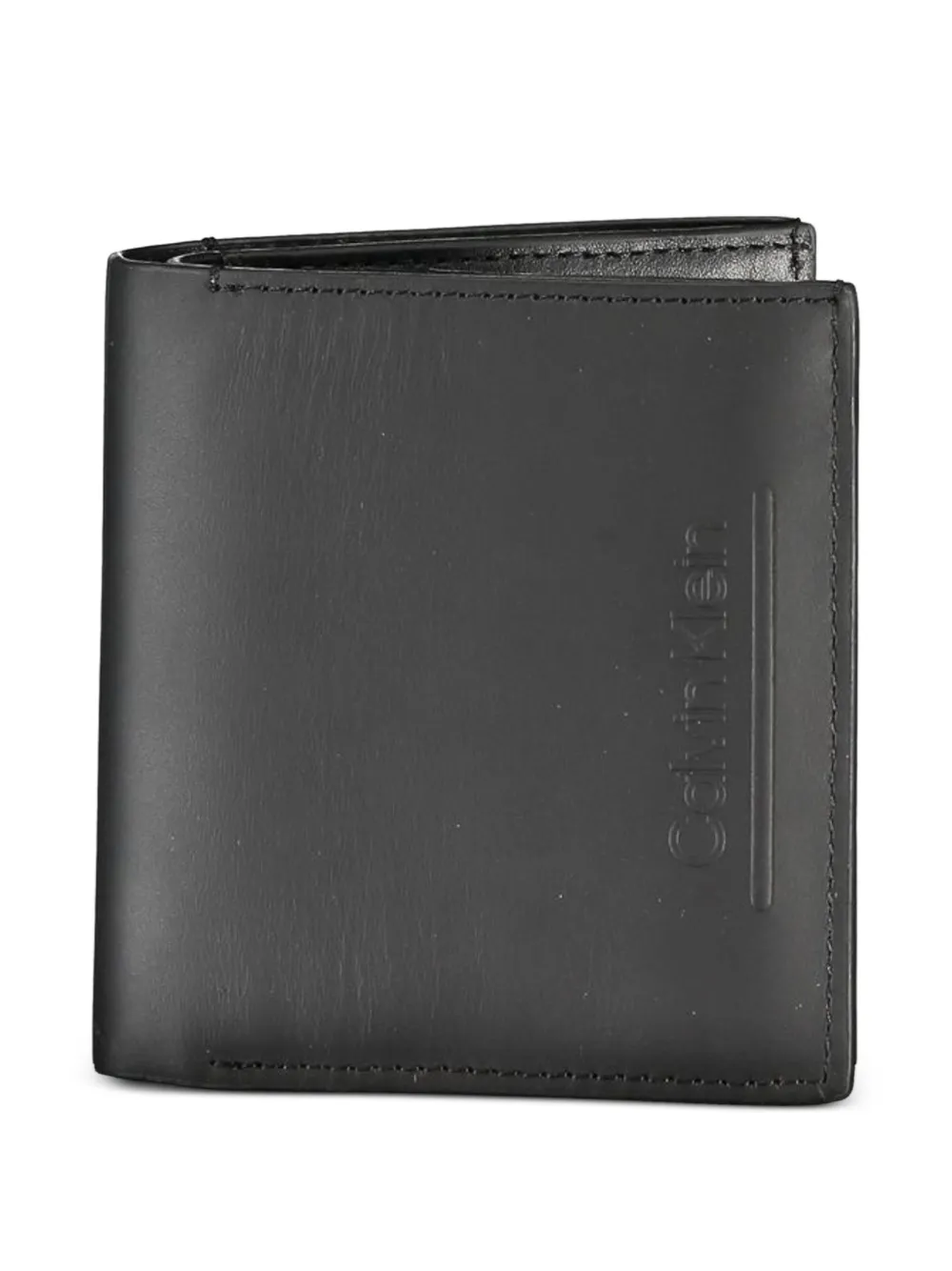 Calvin Klein embossed-logo bifold wallet - Nero