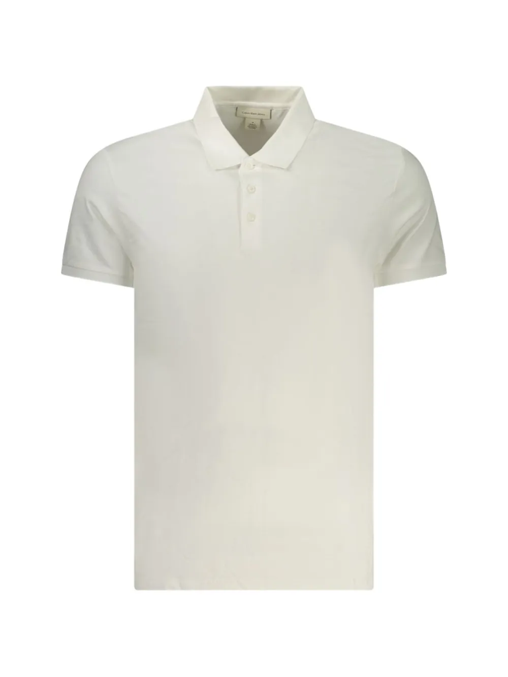 Calvin Klein short-sleeve cotton polo shirt - Weiß
