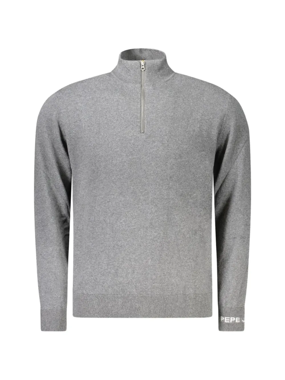Pepe Jeans zip-neck cotton sweater - Grigio