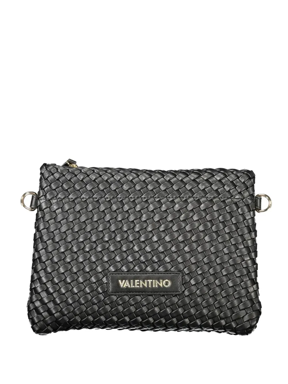 MARIO VALENTINO woven-design clutch bag - Nero