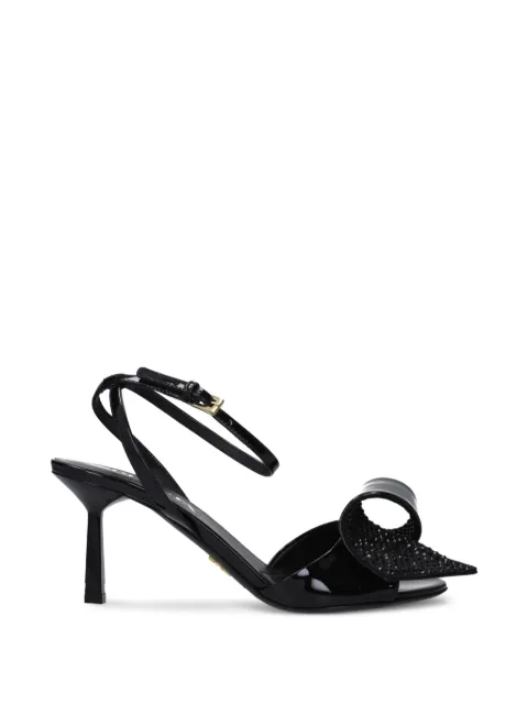 Prada crystal-embellished bow sandals