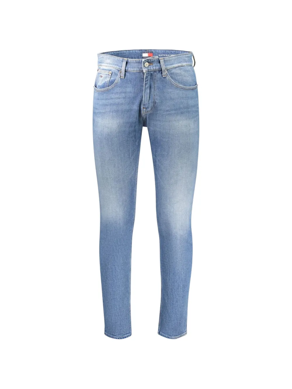 Tommy Hilfiger logo-patch skinny jeans - Blu