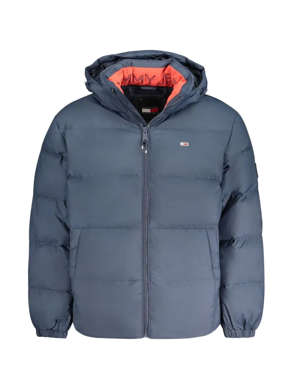 Tommy Hilfiger logo-embroidered padded jacket - Blu