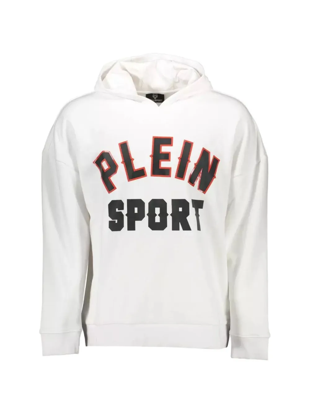 Plein Sport logo-print hoodie - Weiß