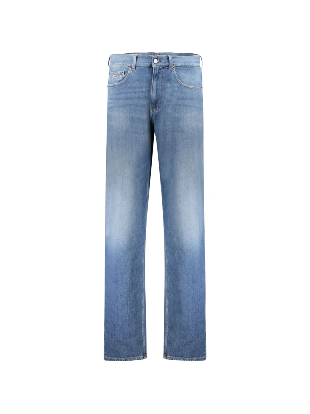 Tommy Hilfiger faded-effect regular-fit denim jeans - Blau