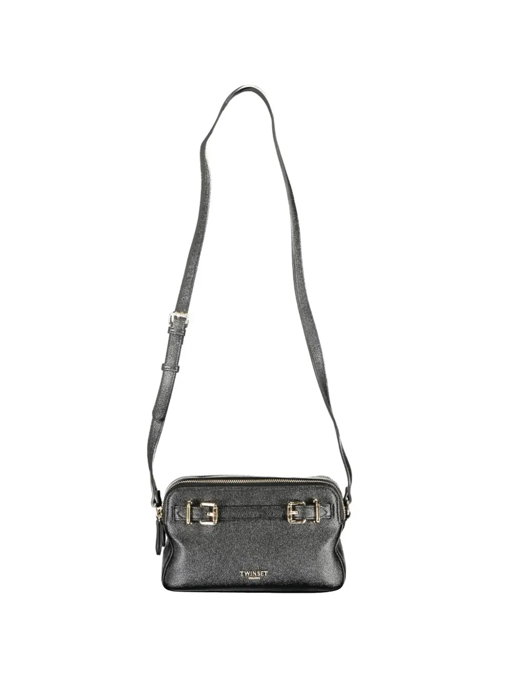 TWINSET logo-appliqué crossbody bag - Nero