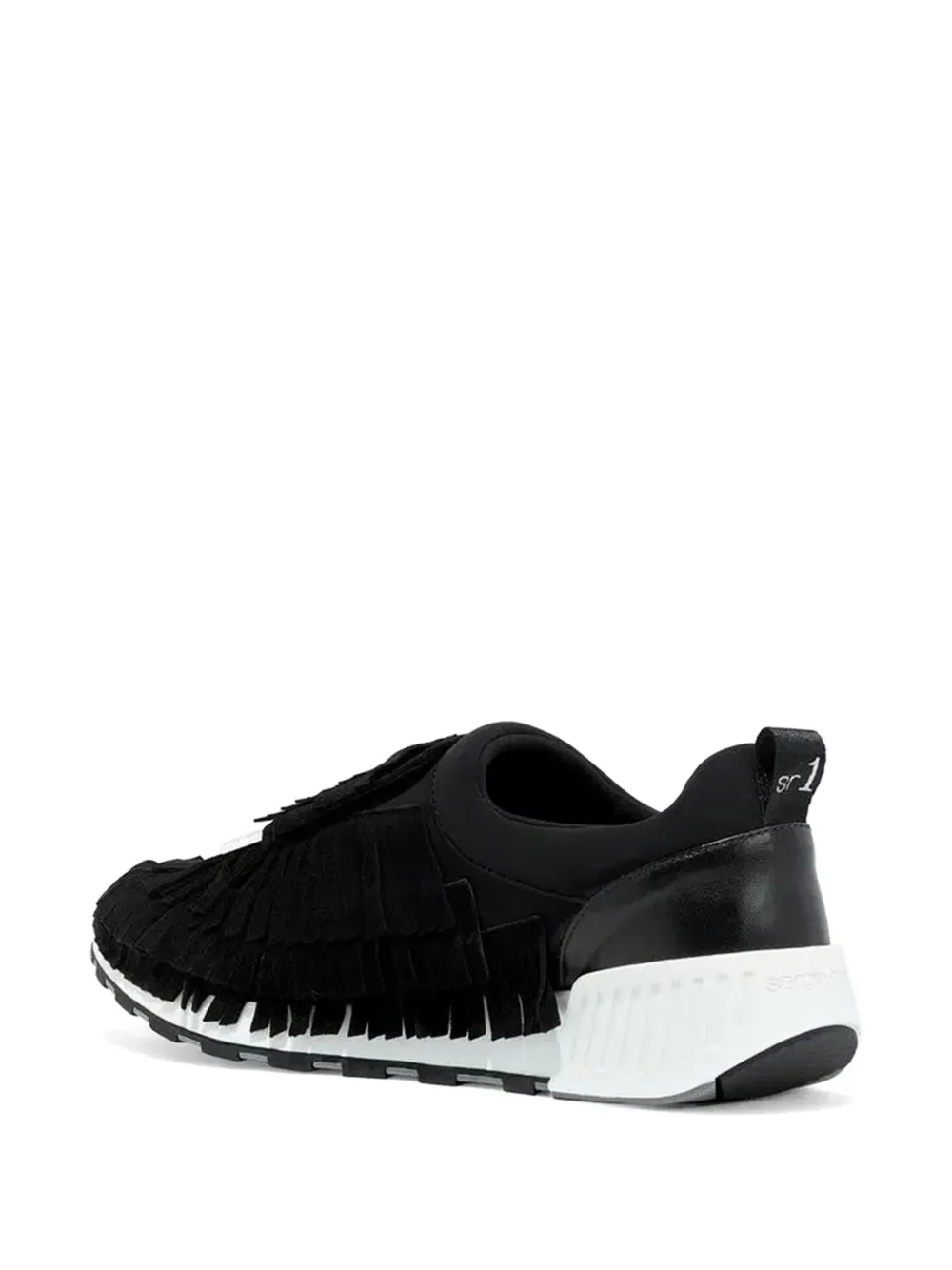 Sergio Rossi SR1 Running fringed sneakers Zwart