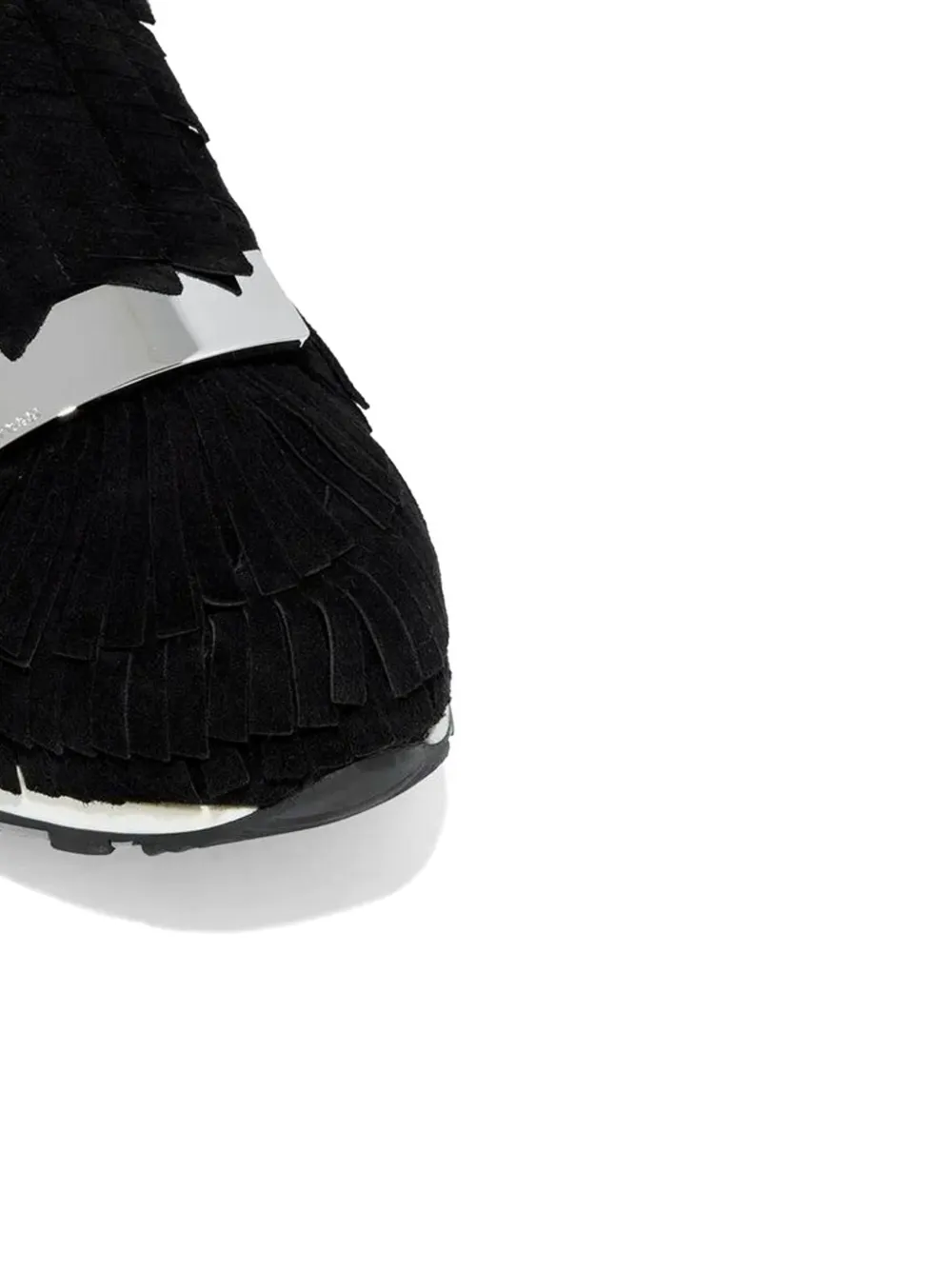 Sergio Rossi SR1 Running fringed sneakers Zwart