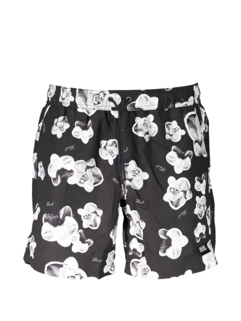 Karl Lagerfeld floral-print swim shorts