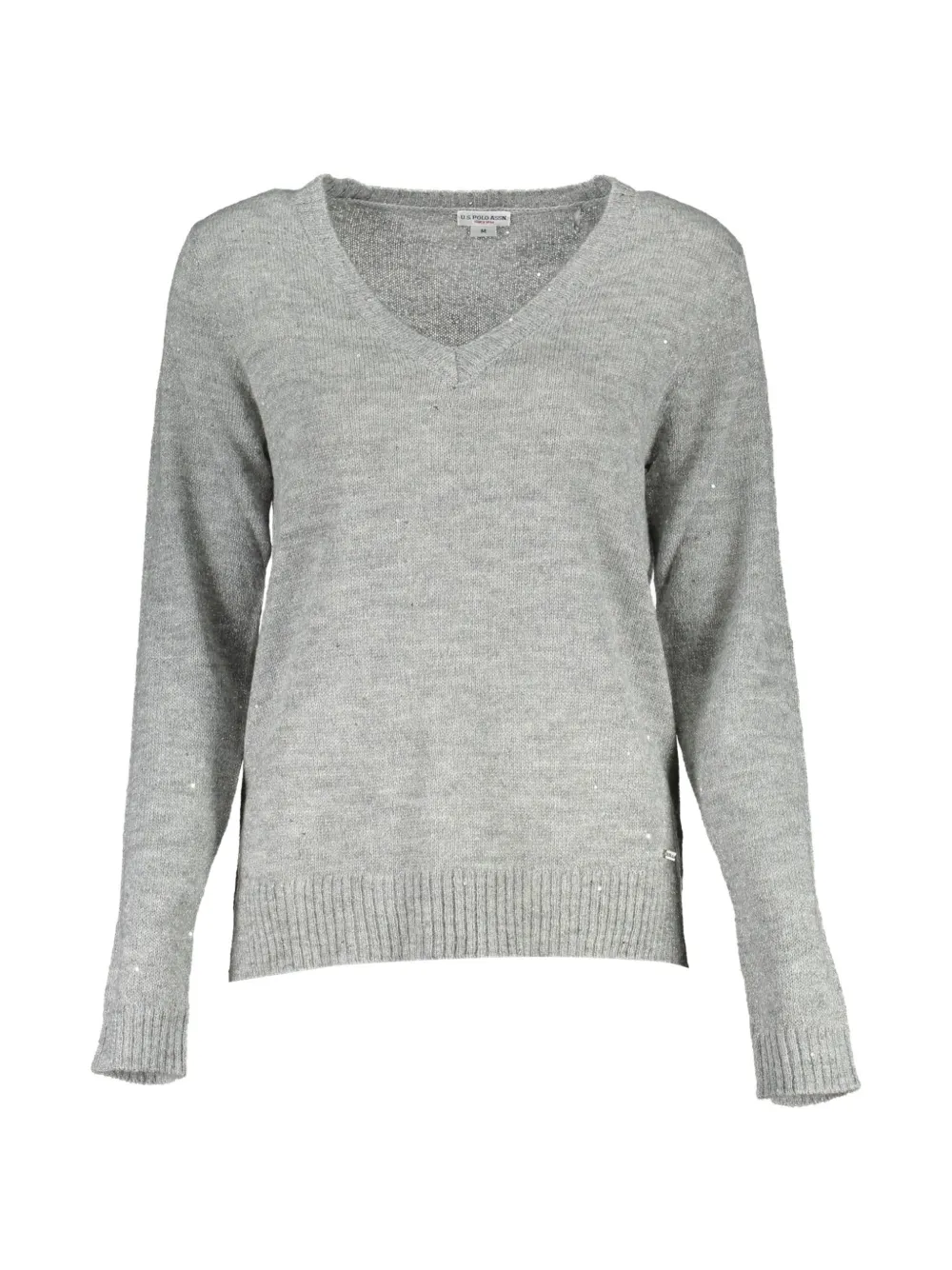Polo Ralph Lauren glitter V-neck sweater - Grigio