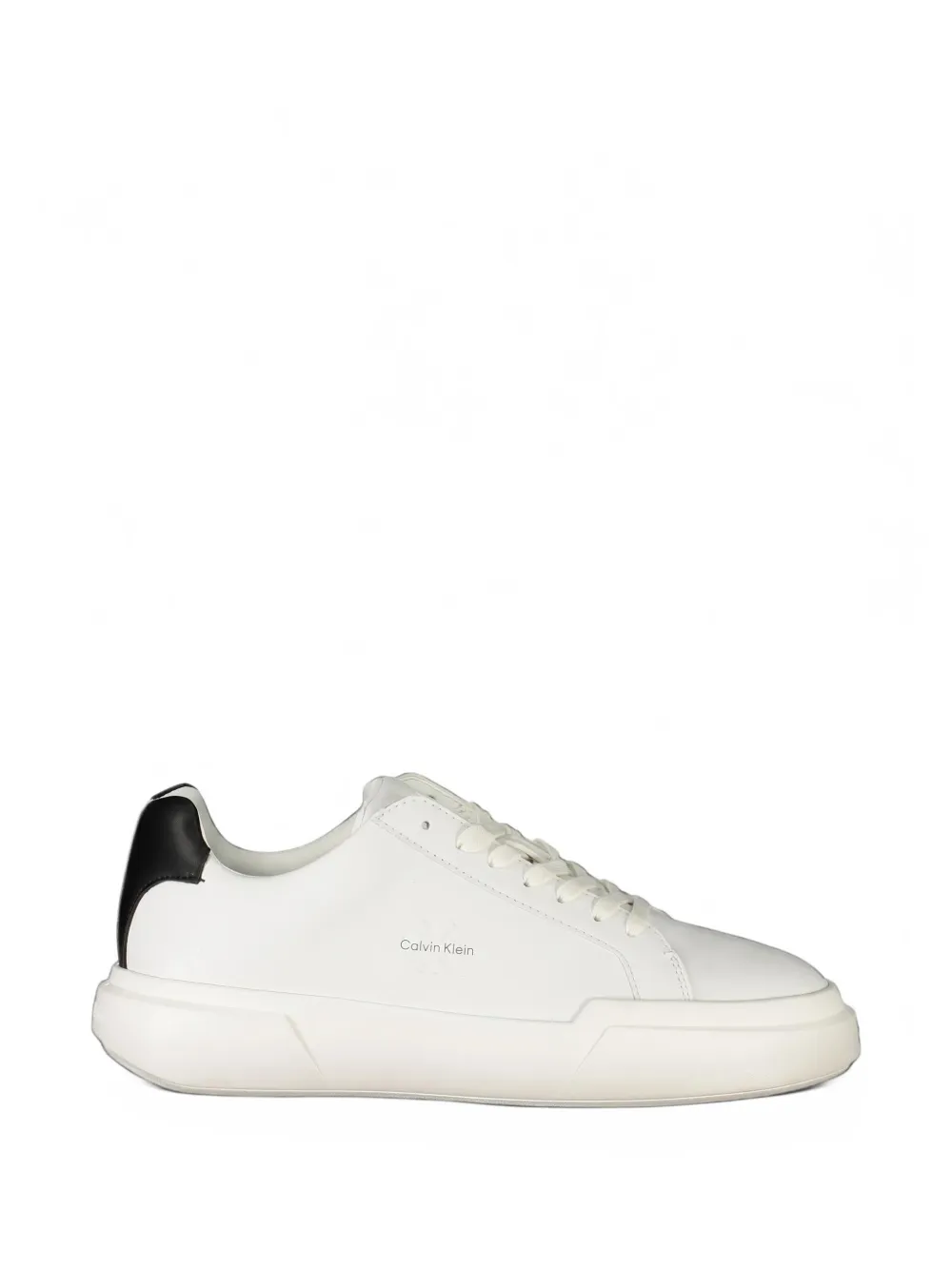 Calvin Klein logo-print lace-up sneakers - Bianco
